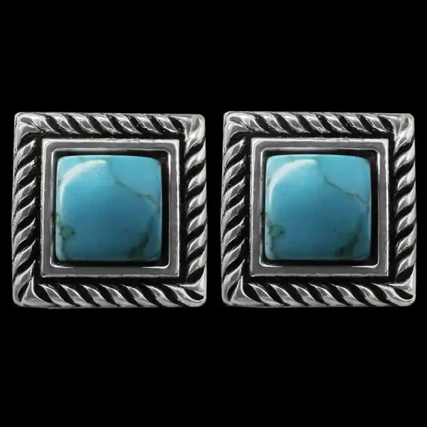 Turquoise Jade Earrings